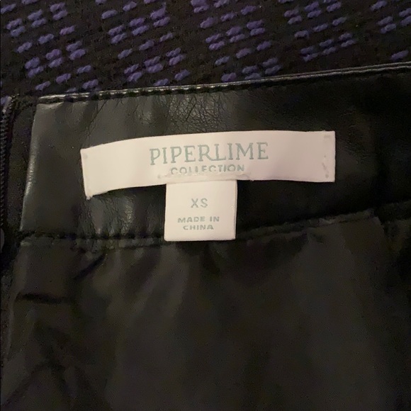 Piperlime black and blue Skirt - Picture 3 of 3